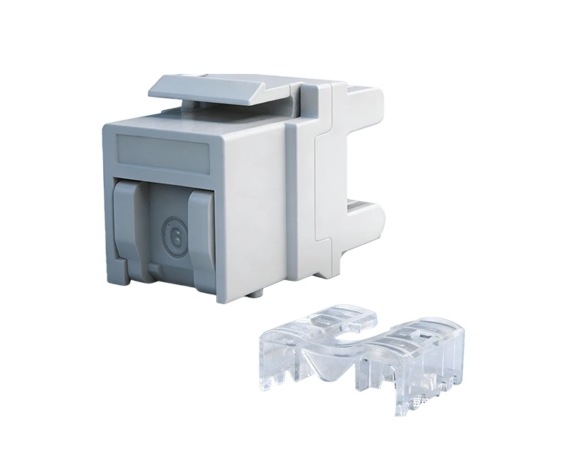 SKJ-F32101-1 Cat.5e RJ45 (8P8C) 180 度无屏蔽防尘