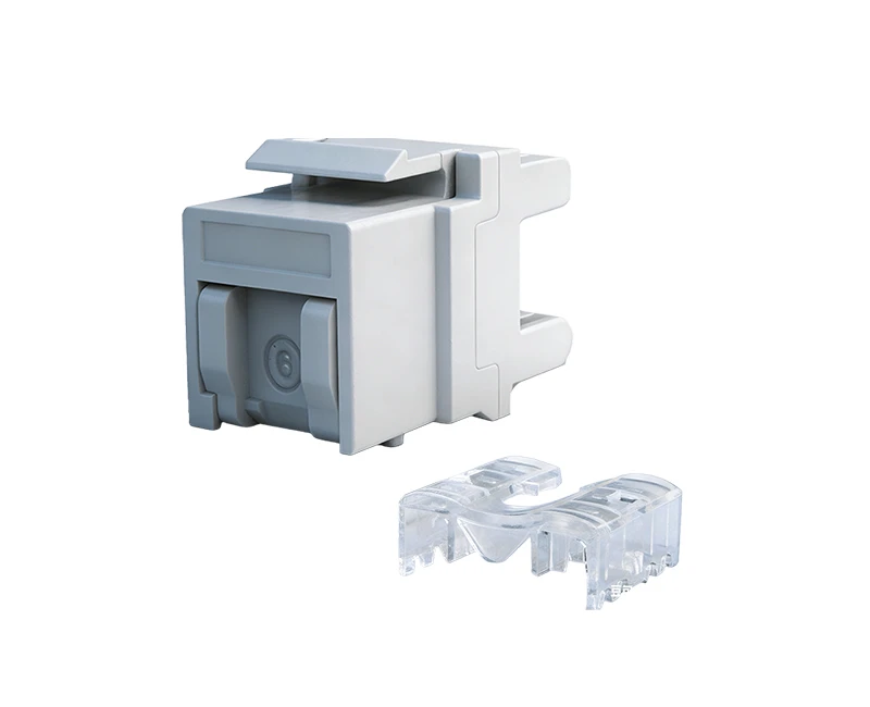 SKJ-F62101-1 Cat.6 RJ45 (8P8C) 180 度非屏蔽防尘SKJ-F62101-1