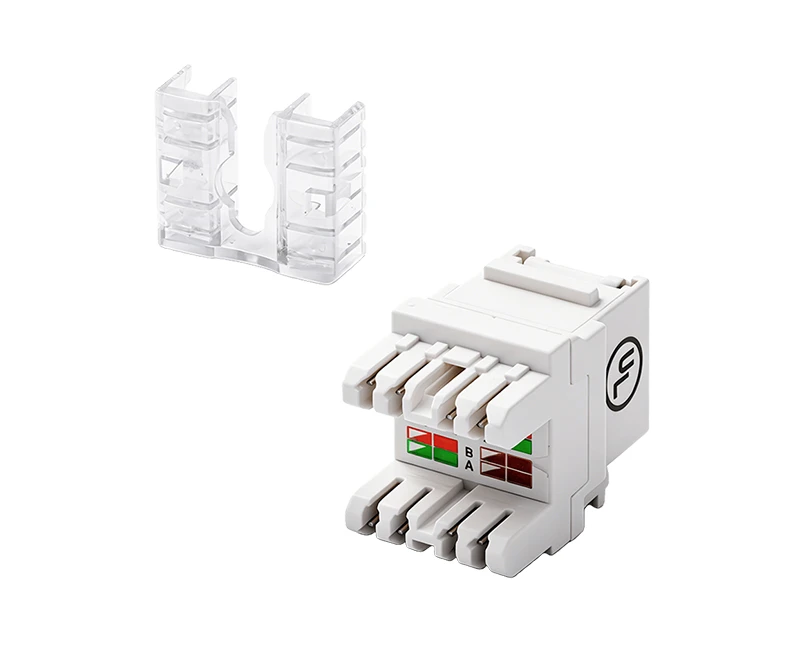 SKJ-F32101-1 Cat.5e RJ45 (8P8C) 180 度无屏蔽防尘